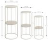 Blumensäule 3er-Set Elia / Enno 6, Grau Bild 3