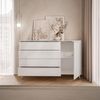 Lookway Kommode AURORA SILVER 1D4S mit Schubladen und Metallbeinen, Breite: 140 cm Bild 4