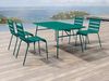 Vente-unique - MIRMANDE Garden dining set Metall Blau - B 80 cm x H 74,5 cm x L 160 cm Bild 2
