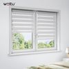 WOLTU Doppelrollo Klemmfix ohne Bohren Grau 80x220 cm (BxH), Duo Rollo Zebrarollo Fensterrollo Klemmrollo Seitenzugrollo Easyfix lichtdurchlässig & verdunkelnd Rollos für Fenster und Tür Bild 2