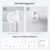 WOLTU Doppelrollo Klemmfix ohne Bohren Grau 80x220 cm (BxH), Duo Rollo Zebrarollo Fensterrollo Klemmrollo Seitenzugrollo Easyfix lichtdurchlässig & verdunkelnd Rollos für Fenster und Tür Bild 4