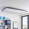 Lindby LED Panel Nelios, LED, Metall, Schwarz Farbwechsel warmweiß / tageslicht IP20 mit Fernbedienung, LED 45 W gesamt, Farbwechsel warmweiß / tageslicht Bild 4