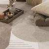 Paco Home Teppich In- & Outdoor, Moderne abstrakte Boho Designs mit 3D Struktur, robust & wetterfest, ideal für Terrasse Wohnzimmer & Küche, Grösse:160x230 cm, Farbe:Beige 2 Bild 4