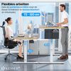 KESSER® Höhenverstellbarer Schreibtisch elektrisch | Ergonomisch Steh-Sitz Schreibtisch | 3-Funktions-Memory Steuerung | Inkl. 360° Rollen & USB-Ladeanschluss | Computertisch für Homeoffice Beige, 100 x 60 cm Bild 5