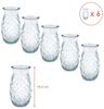 Spetebo Cocktailglas Glas im Ananas Design 400 ml - 6er Set -, Glas, im stylischen Ananas Design Bild 2