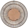 Wandspiegel mit breiten Rahmen, Bambus Dunkler Holzfarbton, Boho Chic, rund, ø 66 cm Bild 4