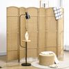 HOMCOM Paravent 6-teilig 240 x 170 cm Faltbar Stellwand Raumtrenner (Raumteiler, 1 St, Trennwand), für Wohnzimmer, Schlafzimmer, Naturholz Bild 2