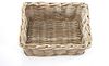 Kobolo Aufbewahrungskorb Rattankorb Kubu grau eckig 40x30x20 cm Bild 3