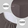CelinaTex Jersey Spannbettlaken Lucina 200x200-200x220 cm anthrazit grau 100% Baumwolle gekämmt bis 26cm Matratzenhöhe Oeko-TEX Bild 4
