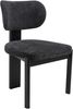 Vente-unique - WILANA Stuhl Stoff Schwarz - B 60 cm x H 85 cm x L 56 cm Bild 4