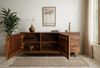 Sideboard Sheesham Massivholz 175cm Loft Industrial Design Metallgestell Stauraum Bild 5