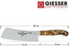GIESSER Santokumesser Küchenmesser 1925 wwr 16, extreme Schärfe, Kullenschliff, Faszination Schärfe Bild 2