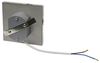 TRANGO LED Einbauleuchte, 5er Set SL-053 LED Design Wandleuchte *SOFIE* Transparent Eckig - Wand- & Treppenleuchte IP44 für Innen und Außen inkl. 1x je 1 Watt LED Modul - warmweiß 3000K beliebig erweiterbar – direkt 230 Volt, Treppenbeleuchtung, Stufen... Bild 3
