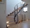 TRANGO LED Einbauleuchte, 5er Set SL-053 LED Design Wandleuchte *SOFIE* Transparent Eckig - Wand- & Treppenleuchte IP44 für Innen und Außen inkl. 1x je 1 Watt LED Modul - warmweiß 3000K beliebig erweiterbar – direkt 230 Volt, Treppenbeleuchtung, Stufen... Bild 5