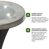LED-Solar-Wegleuchten - 3er Set - Edelstahl - warmweiße LEDs - D: 11,5cm - Dämmerungssensor - 5lm Bild 3