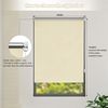 WOLTU Verdunklungsrollo ohne Bohren Beige 95x160 cm (BxH), Thermorollo Klemmfix Fensterrollo Seitenzugrollo easyfix Verdunkelung Rollos Sichtschutz und Sonnenchutz, Klemmrollo für Fenster & Tür Bild 5