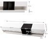 FurnitureR TV-Lowboard in Hochglanzweiß & Holzdekor, 3 Schubladen & offene Medienfächer für modernes Wohnzimmer Bild 2
