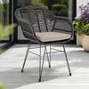 IDIMEX Gartenstuhl PARAMO (2 St), In & Outdoor Esszimmerstuhl 2er Set mit Metallgestell in Rattan Optik Bild 2