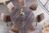 riess-ambiente Esstisch VALHALLA WOOD Ø115cm grau / braun · bis 6 Personen (Einzelartikel, 1-St), Keramik · rund · Indoor · Outdoor · Lamellen-Design · Japandi-Stil Bild 5