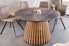 riess-ambiente Esstisch VALHALLA WOOD Ø115cm grau / braun · bis 6 Personen (Einzelartikel, 1-St), Keramik · rund · Indoor · Outdoor · Lamellen-Design · Japandi-Stil Bild 4