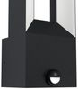 Eglo 98726 LED Wandleuchte RIFORANO Aluguss schwarz / Kunststoff weiß LxBxH:11,0 x 9,5 x 29 cm - IP44 - 2X5W - 3000K mit Sensor Bild 5