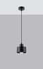 SOLLUX SL. 1132 Hängeleuchte AVAR 1XE27 60W Stahl schwarz L:12cm B:12cm H:120cm dimmbar Bild 2
