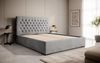 Designer Polsterbett Chester mit Stauraum 160x200 Hellgrau 48 Bild 4