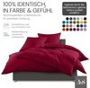 Bettwaesche-mit-Stil Mako-Satin Spannbettlaken pink 200x220cm Bild 4