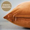 Blumtal Kissenbezug 2er Set - dekorativer Samt Kissenbezug mit verstecktem Reißverschluss, Kissenhülle für Zierkissen, waschbar Bild 4