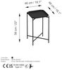 Couchtisch, 'SHB-008', 56 x 46 x 46, Schwarz Bild 2