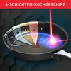 Tefal G25919 Unlimited On Wokpfanne | 28 cm | mit kratzfester Titanium Antihaft-Beschichtung | Thermo-Signal | PFOA-frei | geeignet für alle Herdarten, auch für Induktionsherde | schwarz Bild 5