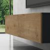 doporro Lowboard, Holz, Matt Anthrazit und Kerneiche, 240 cm Bild 5