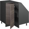 Eck-Küchenschrank für Dachschrägen R-Line Edelgrau 75.6 cm mit 1 Tür Vicco Bild 4