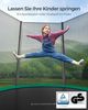 Songmics Trampolin mit Sicherheitsnetz, Leiter und gepolsterten Stangen, schwarz-grün, Ø 183 cm Bild 3