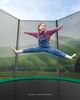 Songmics Trampolin mit Sicherheitsnetz, Leiter und gepolsterten Stangen, schwarz-grün, Ø 183 cm Bild 2