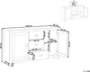 Kommode LANSIN 80 cm Heller Holzfarbton Bild 3