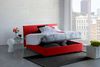 Talamo Italia - Bibiana Doppelbett, Bettkasten mit Stoffbezug, 100 % Made in Italy, Öffnung vorne, inklusive Matratze 160x190 cm, Rot Bild 5