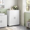 EUGAD Badezimmerschrank,schmaler Badschrank,Beistellschrank, Kommodemit 3 Ablagen, Schranktür, verstellbare Ablage, für Wohnzimmer, Küche, Flur, Freistehend Weiß Bild 2