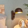 Lindby Wandleuchte Curtis, Metall, Braun IP20, 1 x 10 W LED Bild 4
