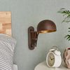 Lindby Wandleuchte Curtis, Metall, Braun IP20, 1 x 10 W LED Bild 5