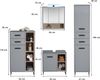 moebel-dich-auf Badmöbel-Set TOURS, (Set 1, Waschbeckenunterschrank, Spiegelschrank, Highboard, Hochschrank, 4-St) Bild 2