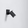 SOLLUX SL. 1049 Wandleuchte RING schwarz Stahl 40W H:10cm Ø6cm dimmbar Bild 5