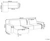 Eckschlafsofa 3-Sitzer ROMEDAL II Stoff Graphitgrau rechtsseitig Bild 3