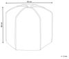 Pouf WISHEK Samtstoff Gelb Bild 3