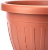 BigDean 3X Blumentopf mit Untersetzer rund ø33xH25 cm Terracotta - wetterfester Pflanzkübel - Wasserablauf UV-beständig aus bruchsicherem Kunststoff - Innen + Außen geeignet - Made in Europe Bild 5