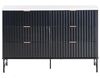 Kommode mit 6 Schubladen GLASTONBURY Marmor Optik Schwarz Bild 5