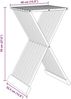 vidaXL Klapphocker 40x32,5x70 cm Massivholz Teak 316164 Bild 3