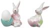 formano Eierbecher 2er Set Osterhase mit Eierbecher 10 cm Steingut Ostern Eier, 2er Set Osterhase mit Eierbecher 10 cm Steingut handbemalt Bild 2