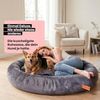 Wahre Tierliebe 'Fluffy Plus' Tierbett, Polyesterwolle, Schwarz, XXS, Ø50,0 cm Bild 2
