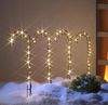 4er Set LED Kupfer Zuckerstangen Außen Gartenbeleuchtung Weihnachtsbeleuchtung Bild 3